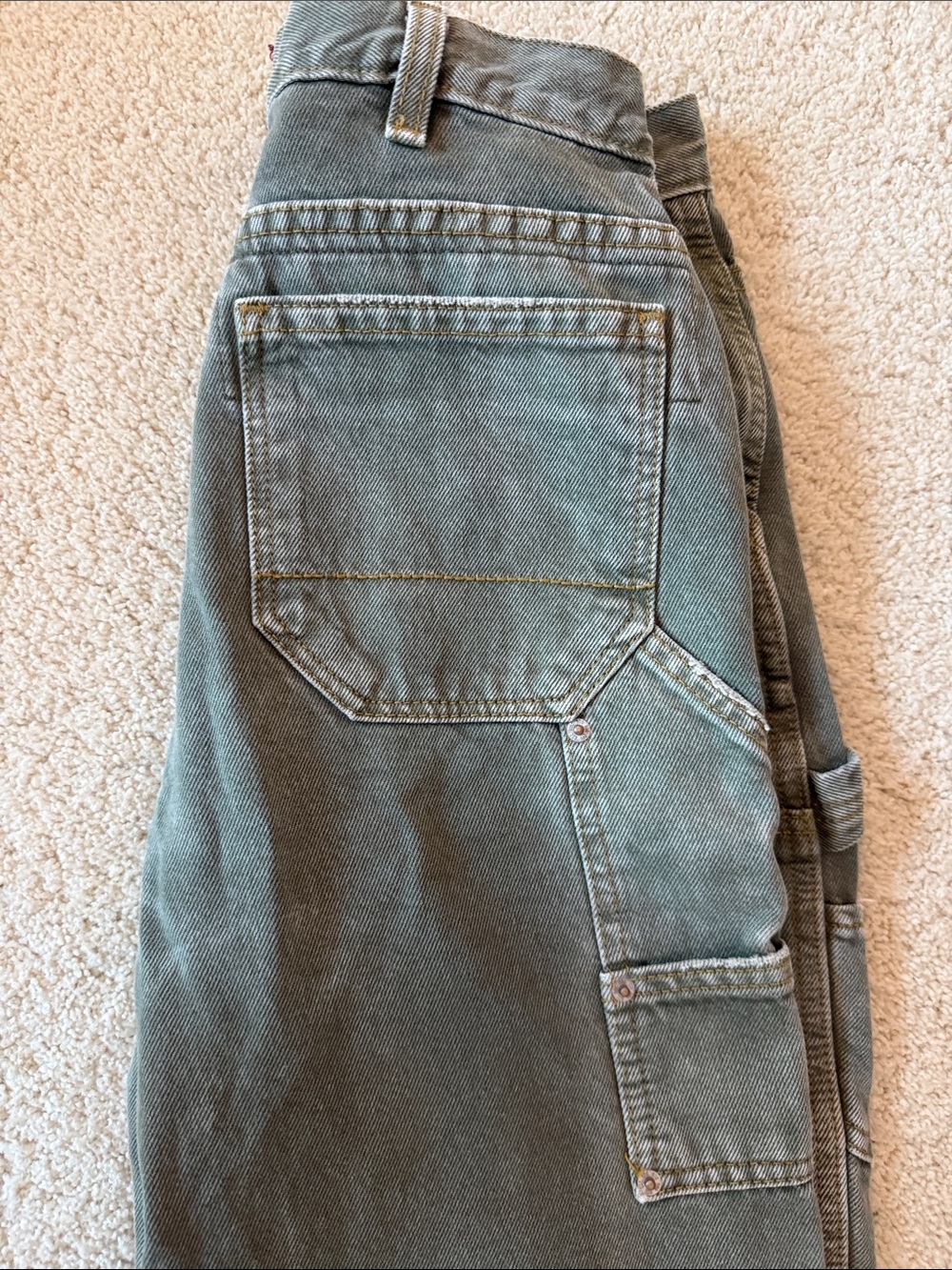BDG Olive Green Cargo Pants - Picture 4 of 5